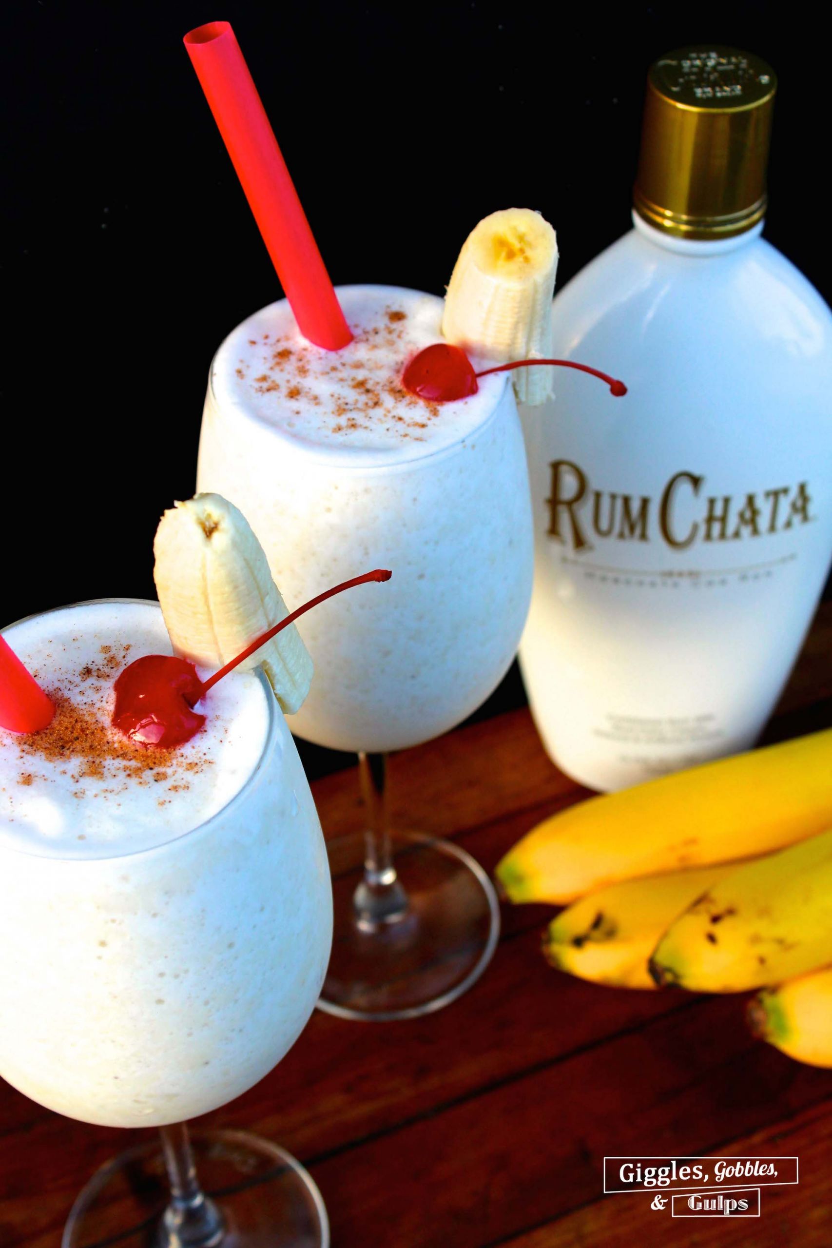 Rum Chata Drinks
 Banana Rumchata Colada Giggles Gobbles and Gulps