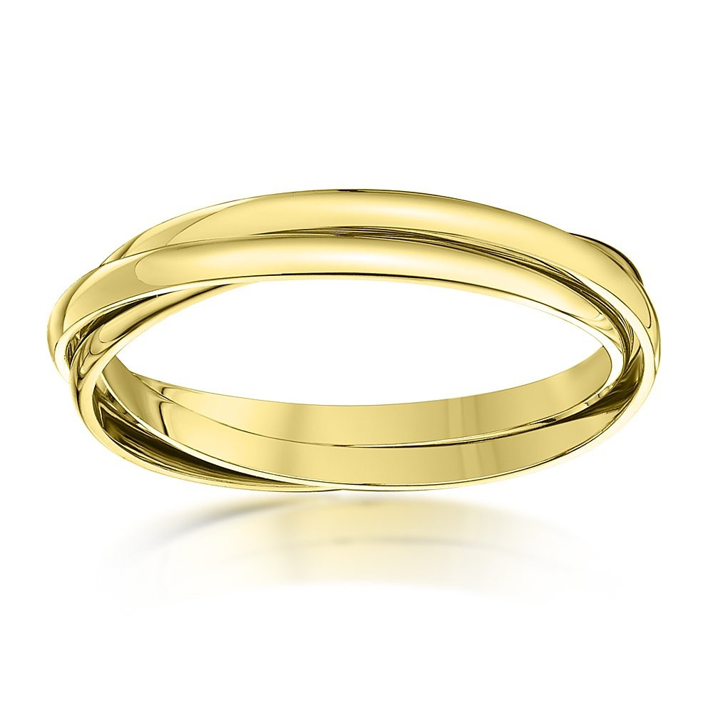 Russian Wedding Band
 9kt Yellow Gold 2mm Russian Wedding Ring