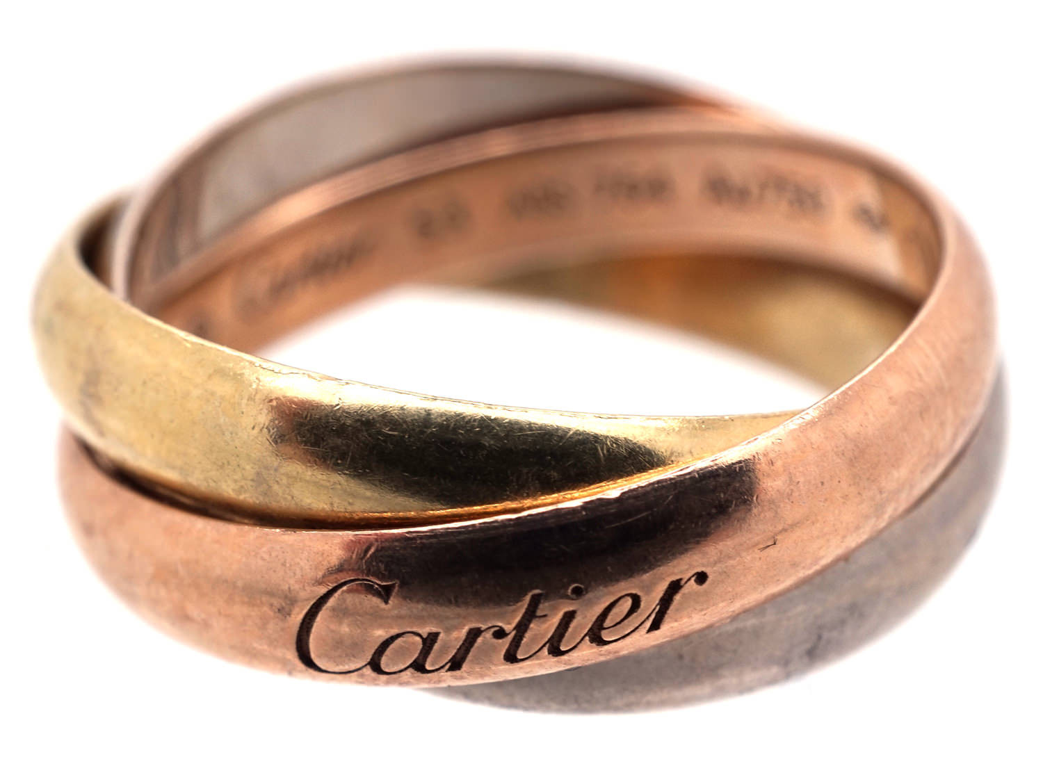 Russian Wedding Band
 Cartier Three Colour Gold Russian Wedding Ring The