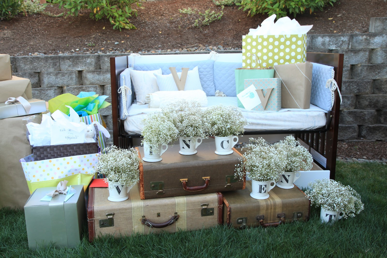 Rustic Baby Shower Decoration Ideas
 vintage pretty Rustic Outdoor Baby Shower