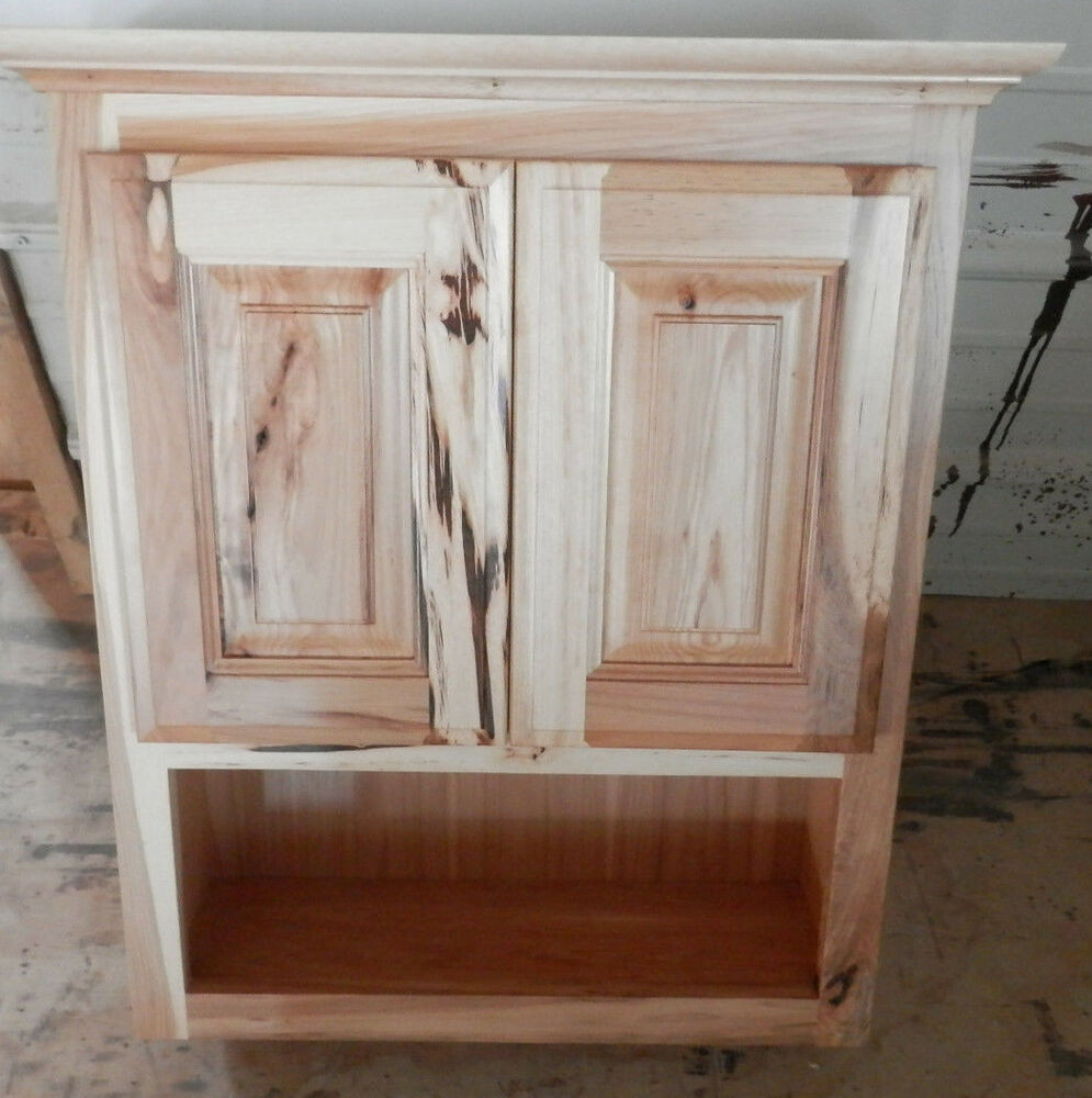 Rustic Bathroom Wall Cabinet
 AMISH MADE CUSTOM BATHROOM WALL CABINET RUSTIC HICKORY