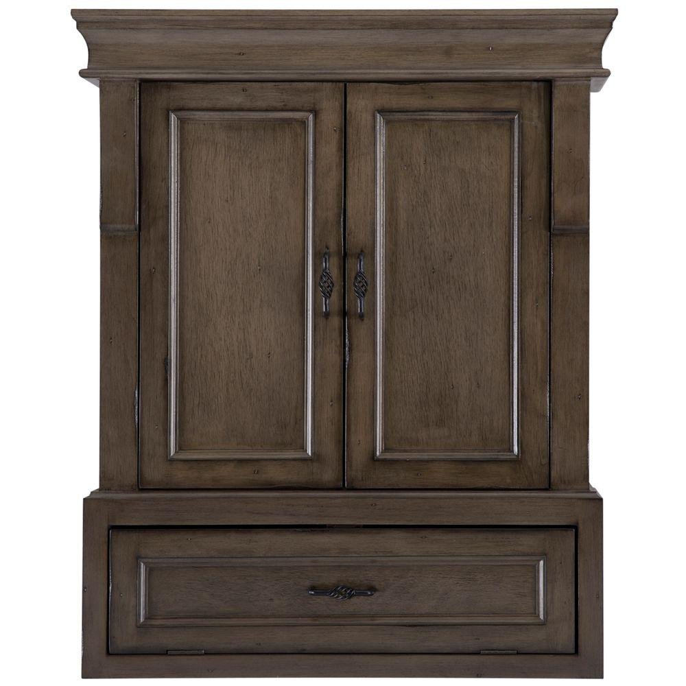 Rustic Bathroom Wall Cabinet
 Home Decorators Collection Naples 26 3 4 in W Bathroom