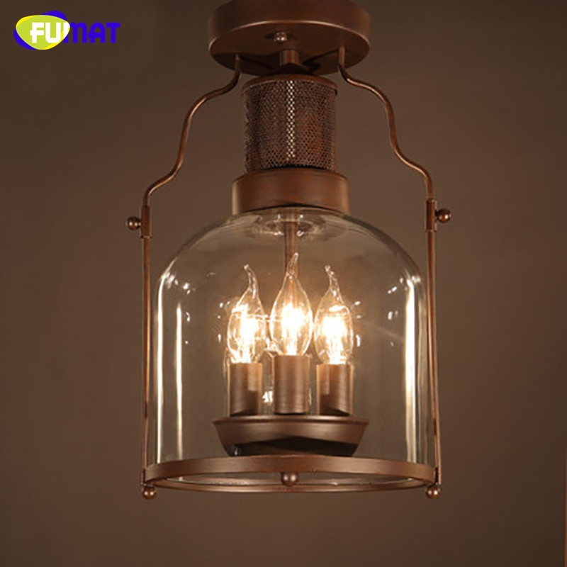 Rustic Bedroom Lighting
 FUMAT Ceiling Lamp Industrial Metal Plafond Retro Ceiling