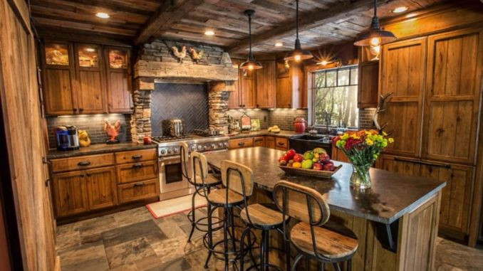 Rustic Cabin Kitchen
 40 Kitchen Ideas Giving the Warm Cabin Designs in Amazing