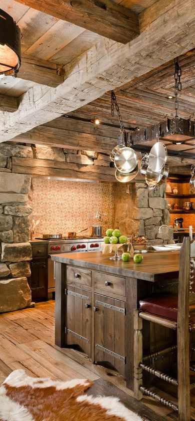 Rustic Cabin Kitchen
 40 Rustic Kitchen Designs to Bring Country Life DesignBump