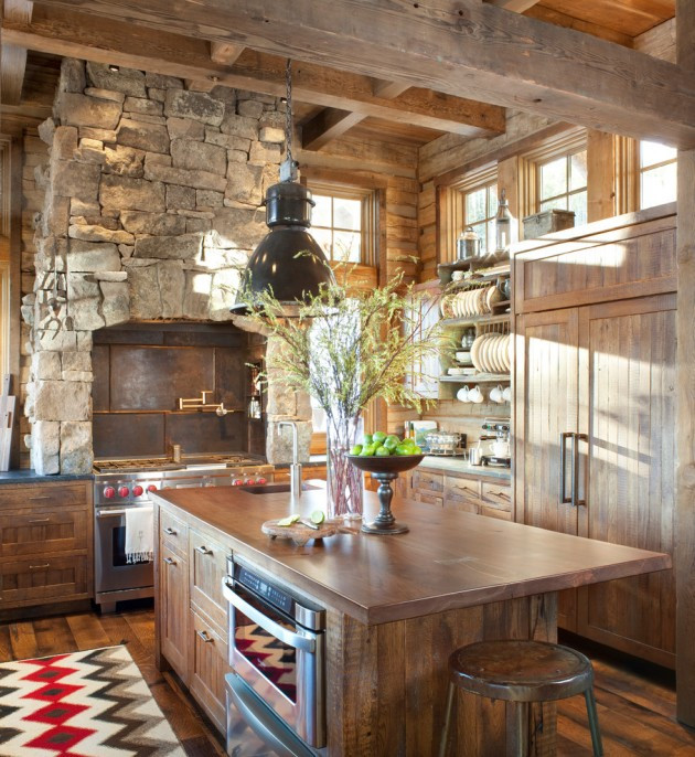 Rustic Cabin Kitchen
 15 Warm & Cozy Rustic Kitchen Designs For Your Cabin