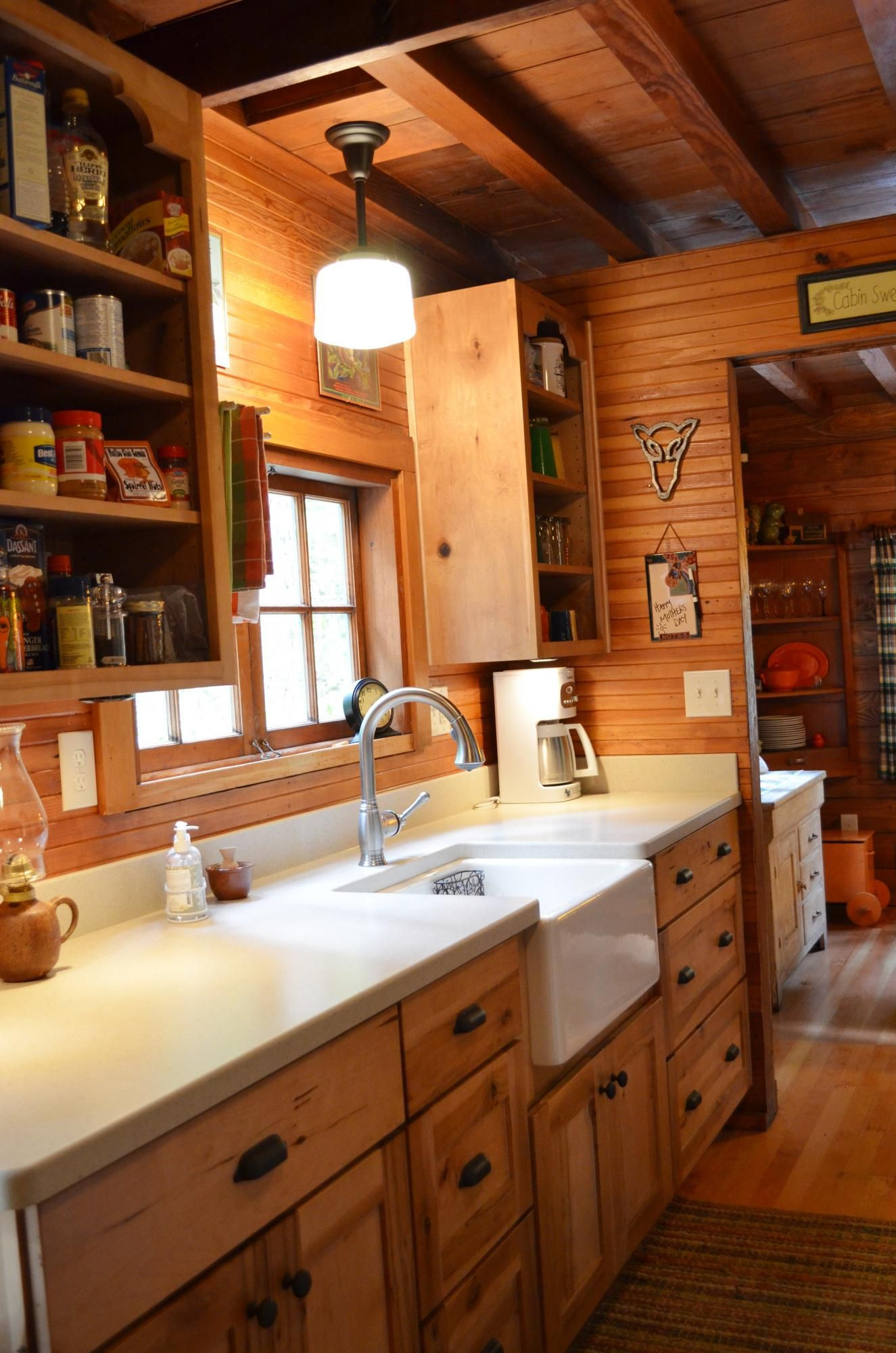 Rustic Cabin Kitchen
 Rustic Cabin Galley Kitchen Cultivate