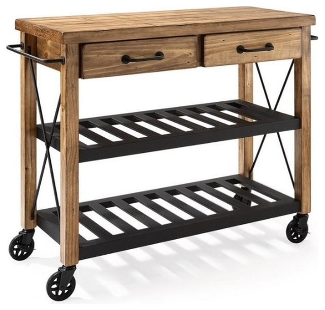 Rustic Kitchen Cart
 Roots Rack Industrial Kitchen Cart Rustic Kitchen