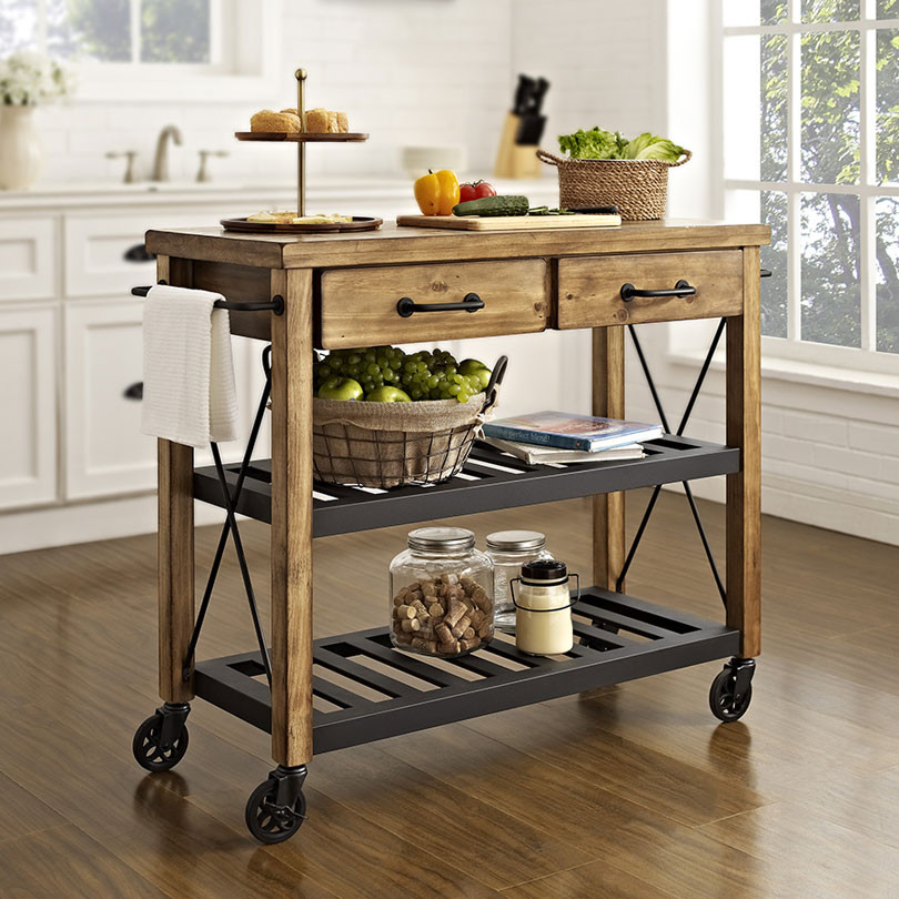 Rustic Kitchen Cart
 Roots Rack Rustic Kitchen Cart