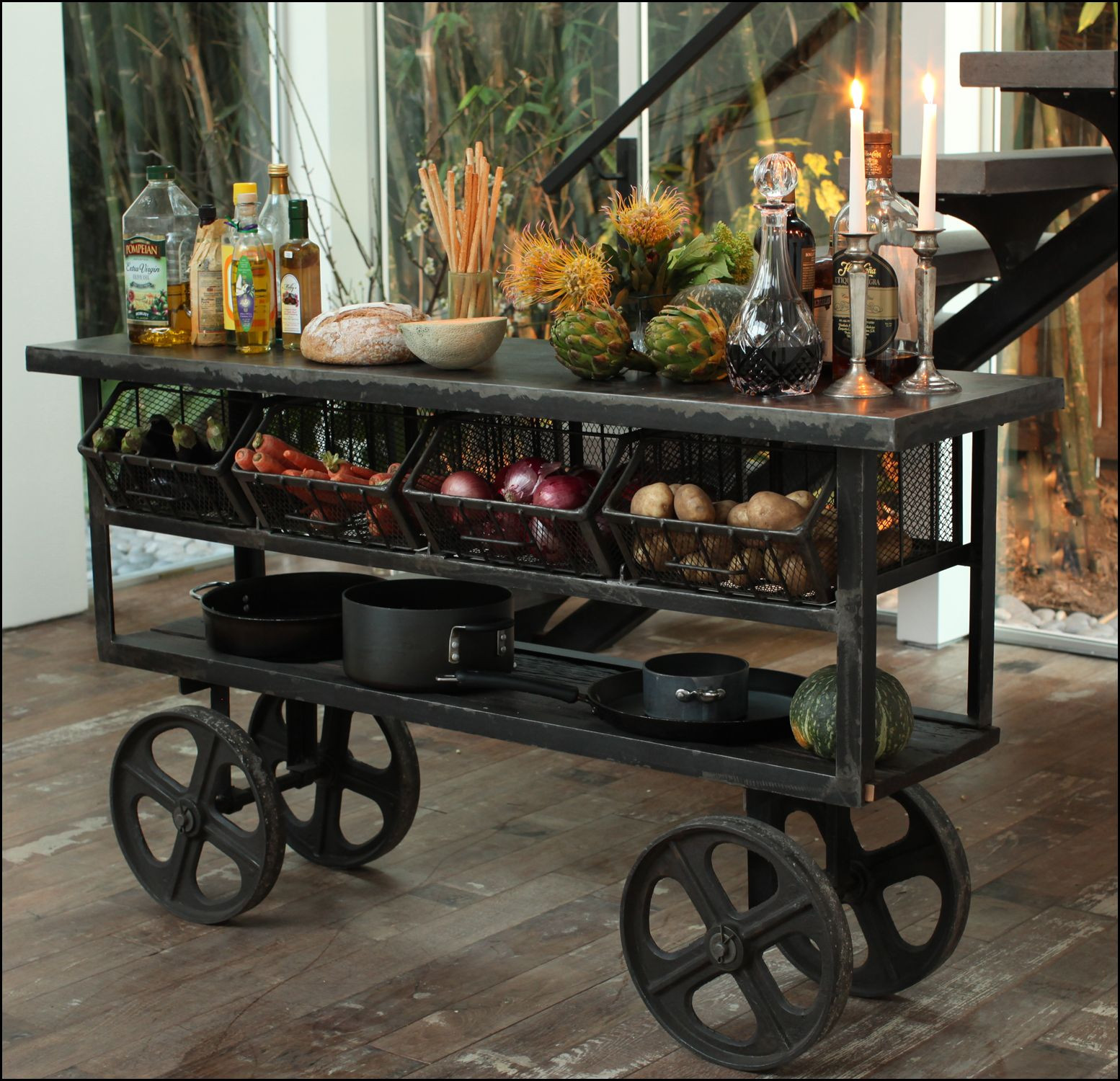 Rustic Kitchen Cart
 10 Beautiful 6 Stem Caster