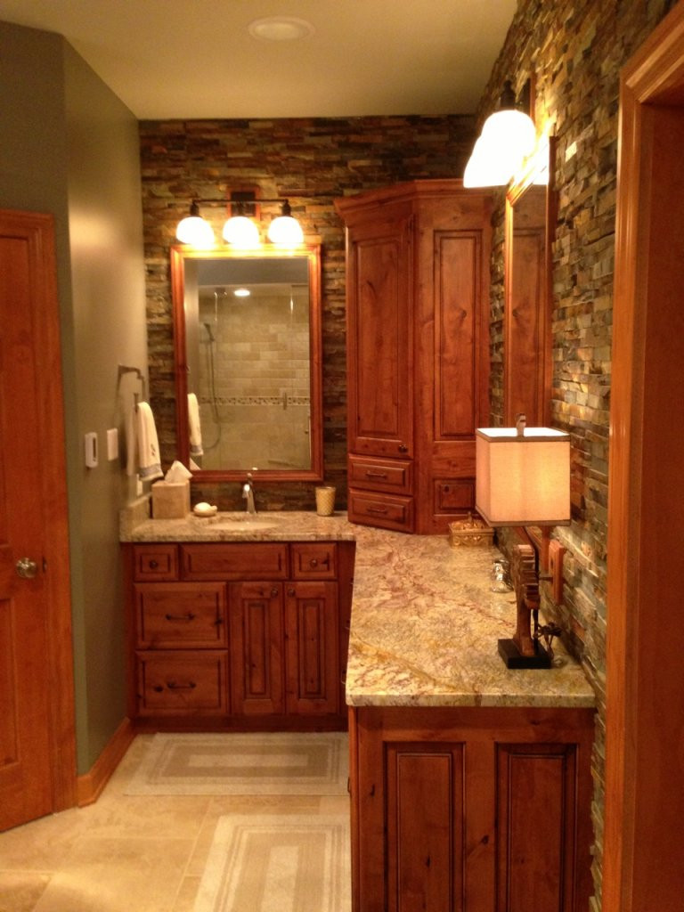 Rustic Master Bathroom
 Rustic Master Bath Callier and Thompson