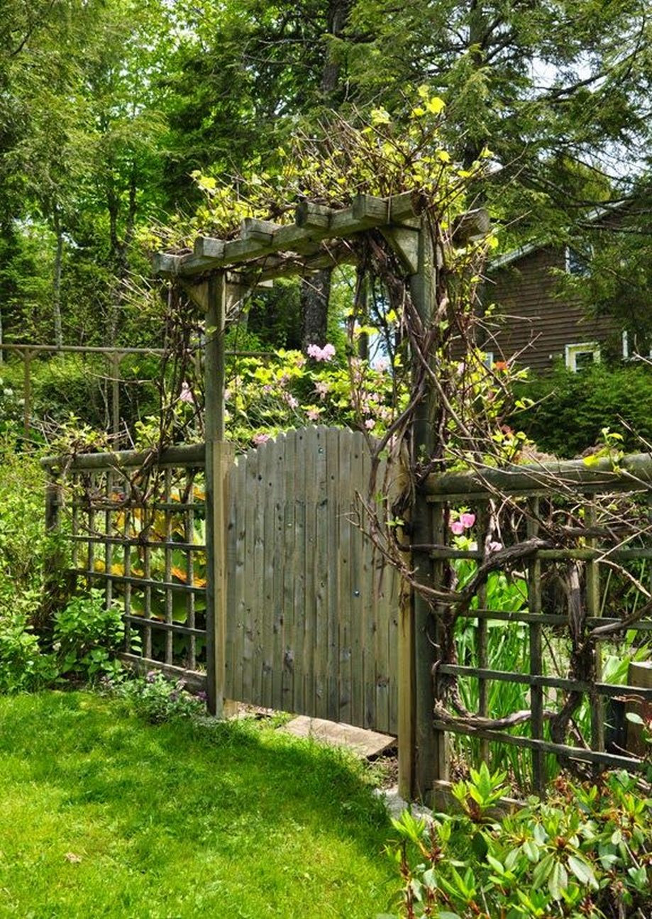 Rustic Outdoor Landscape
 Inspiring Rustic Garden Gates Design 33 Hoommy