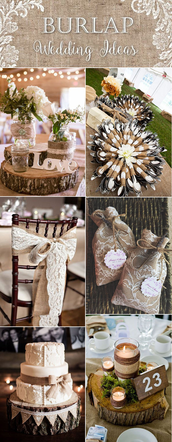 Rustic Wedding Gifts
 Top 20 Country Rustic Lace and Burlap Wedding Ideas