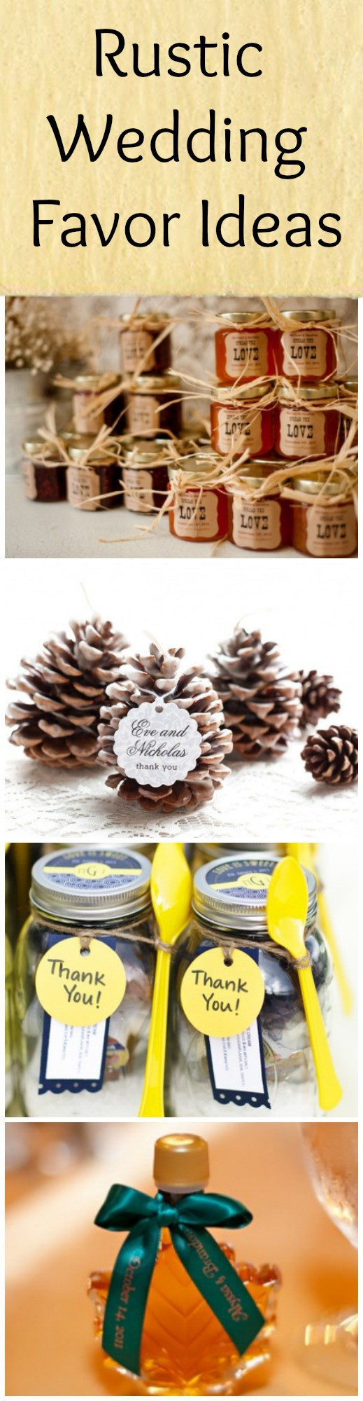 Rustic Wedding Gifts
 10 Favors For A Rustic Wedding Rustic Wedding Chic