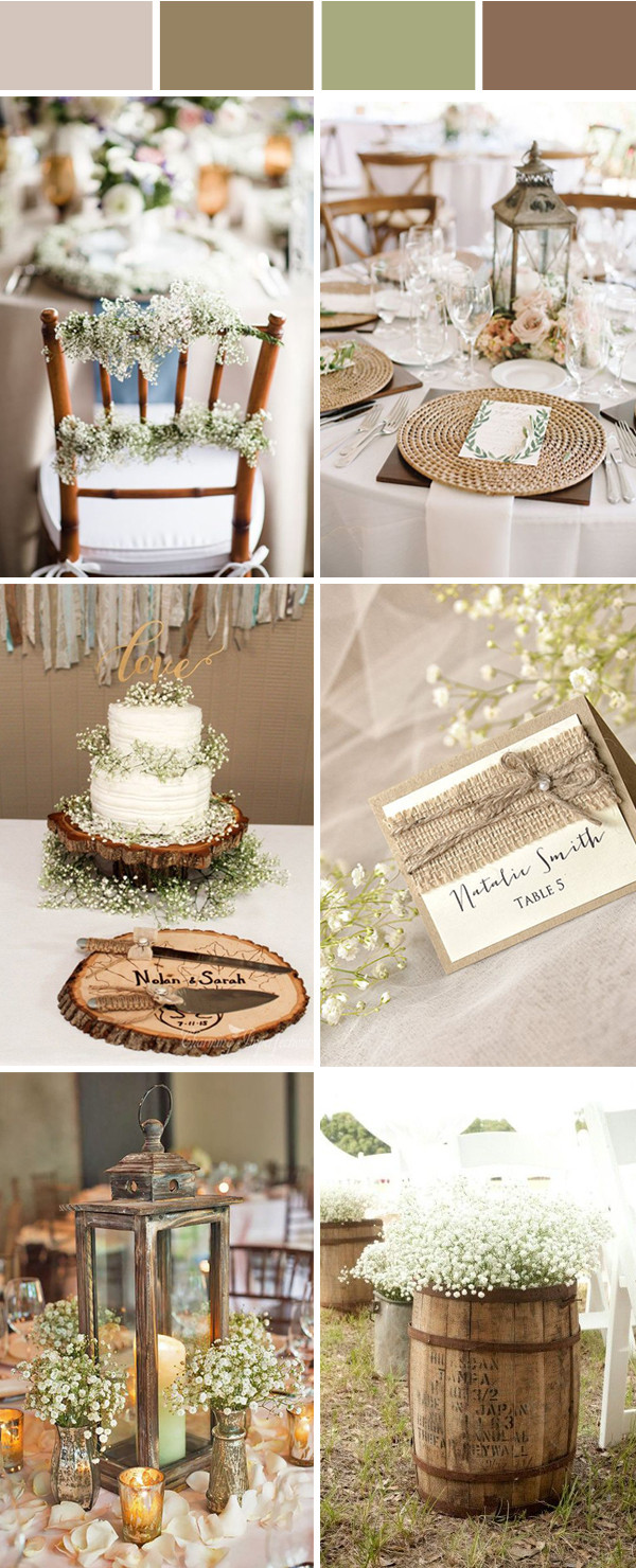 Rustic Wedding Gifts
 Top 10 Elegant and Chic Rustic Wedding Color Ideas