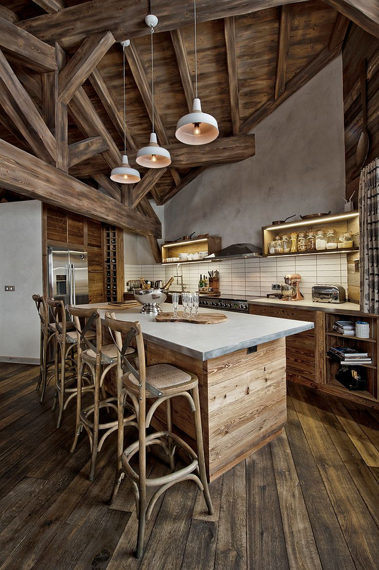 Rustic Wood Kitchen Island
 20 Gorgeous Ways to Add Reclaimed Wood to Your Kitchen