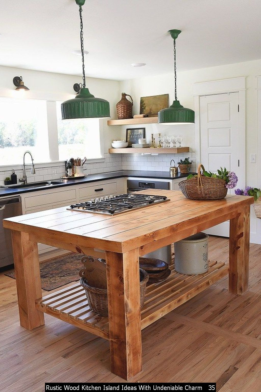 Rustic Wood Kitchen Island
 45 Rustic Wood Kitchen Island Ideas With Undeniable Charm