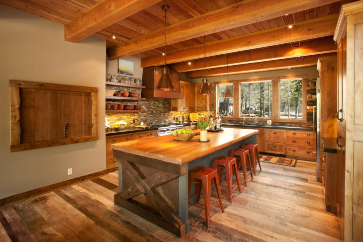 Rustic Wood Kitchen Island
 20 Rustic Kitchen Island Designs Ideas