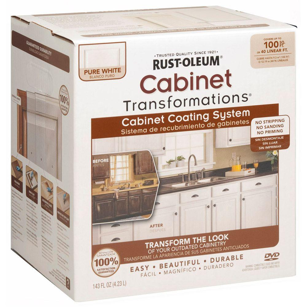 Rustoleum Kitchen Cabinet Kit
 Rust Oleum Transformations 1 qt Pure White Cabinet Small