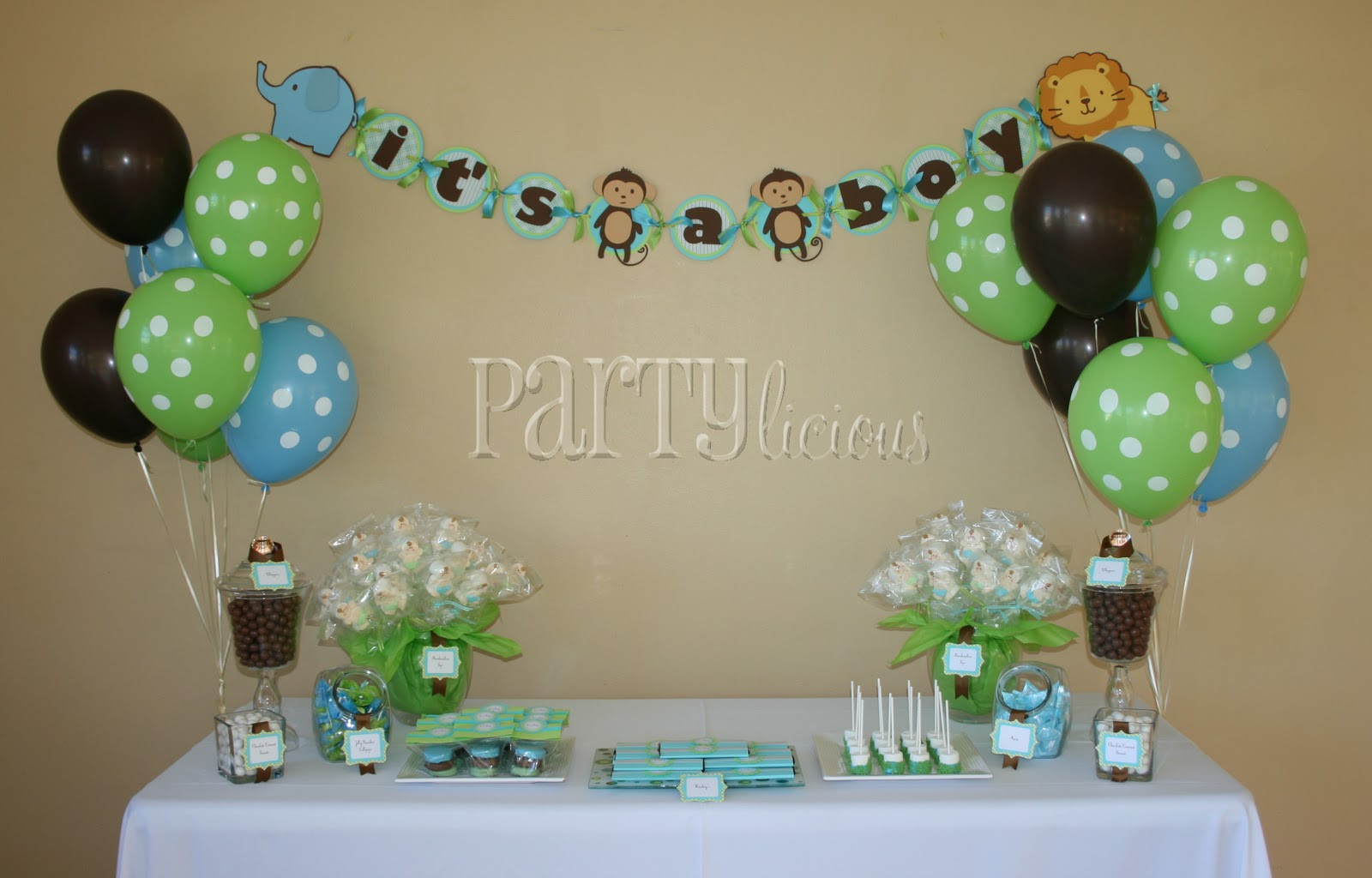 Safari Baby Shower Decorations Ideas
 Partylicious Events PR Partylicious and Safari Baby Shower