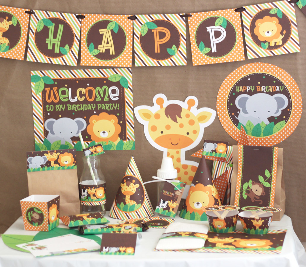 Safari Birthday Decorations
 Jungle Safari Birthday Party Decorations Jungle Animals