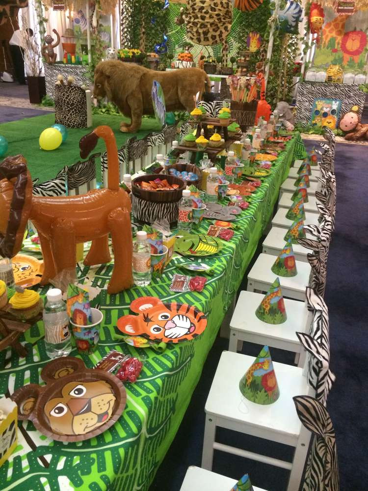 Safari Birthday Decorations
 Jungle Safari Birthday Party Ideas 9 of 16