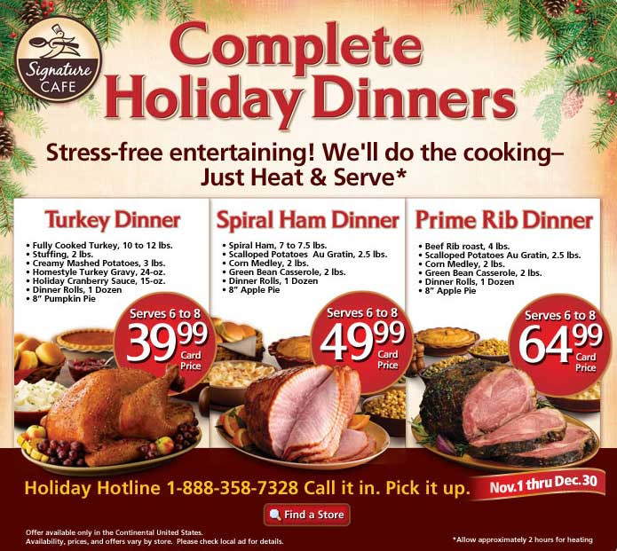 Safeway Complete Holiday Dinners 2020
 safeway christmas turkey dinner