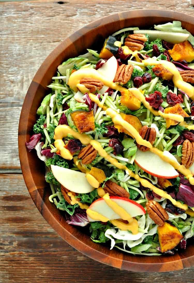 Salads Recipes For Thanksgiving
 Healthy Thanksgiving Side Dish Fall Harvest Salad with