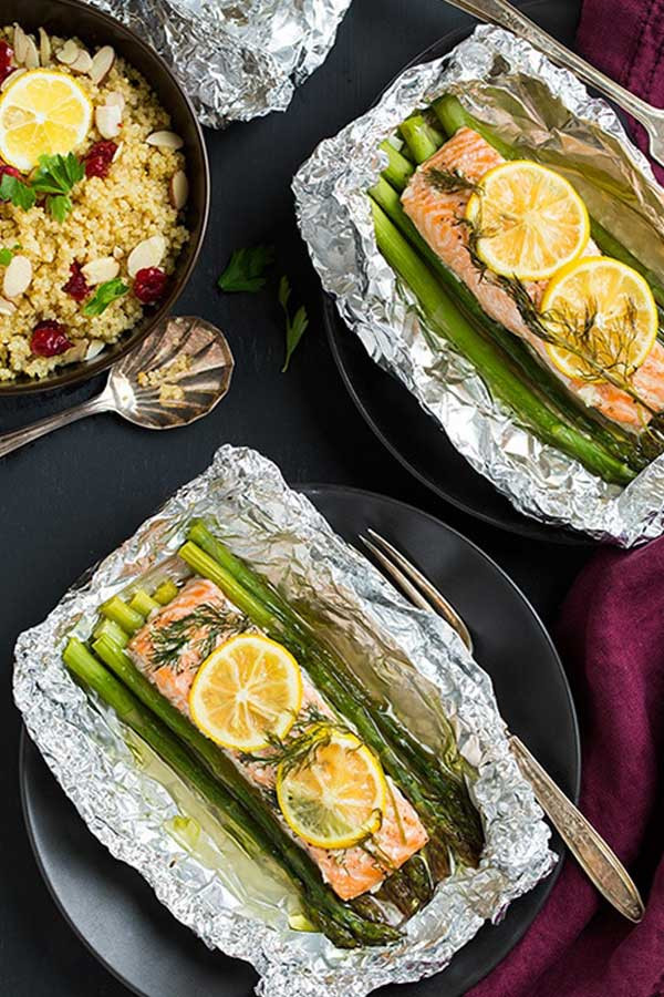 Salmon And Asparagus In Foil
 Baked Salmon and Asparagus in Foil View This Healthy Recipes