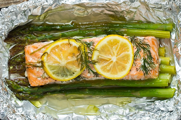 Salmon And Asparagus In Foil
 Salmon and Asparagus in Foil Cooking Classy