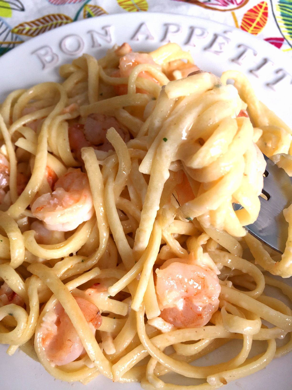 Salmon And Shrimp Pasta
 Easy Creamy Garlic Shrimp Linguine Seafood Pasta Recipe