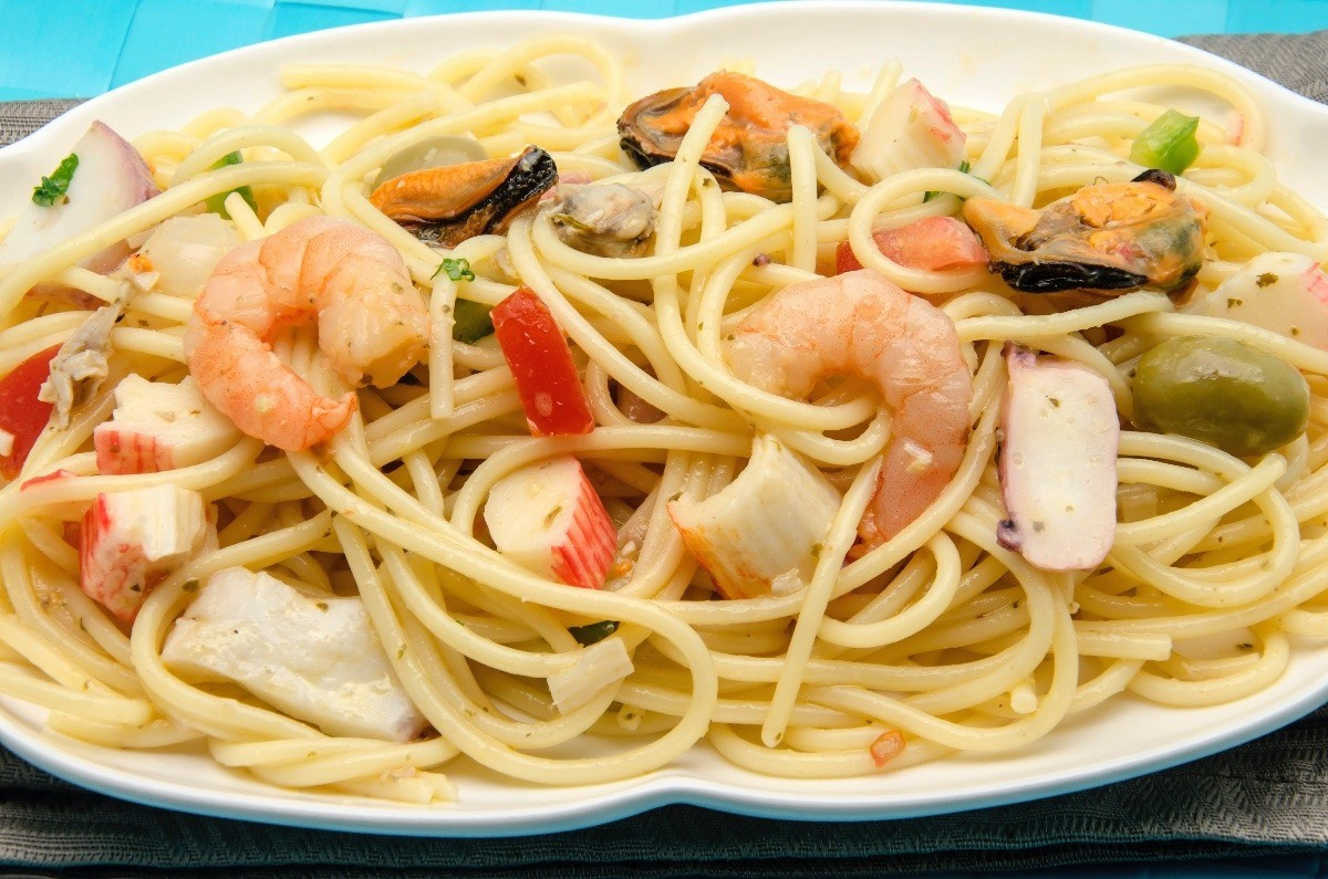 Salmon And Shrimp Pasta
 Seafood Pasta Salad Recipes