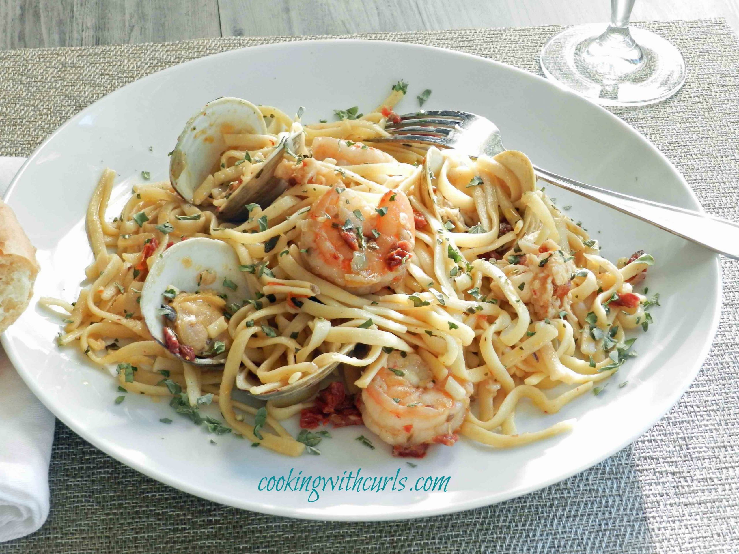 Salmon And Shrimp Pasta
 Italian Seafood Pasta & cooking with astrology Cooking