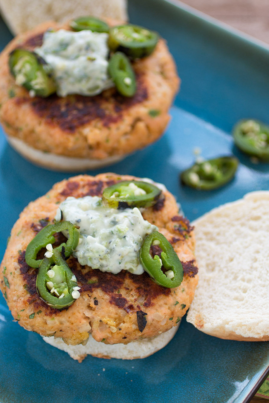 Salmon Patties With Mayo
 Homemade Burger Recipes from Chili Pepper Madness