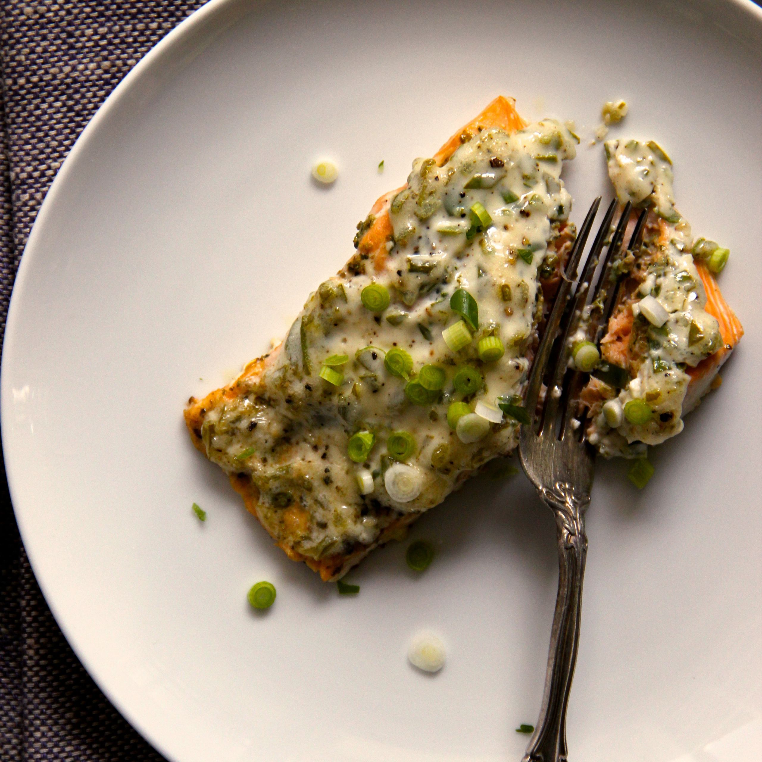 Salmon Patties With Mayo
 Easy Scallion Mayonnaise Baked Salmon Recipe Ian Knauer