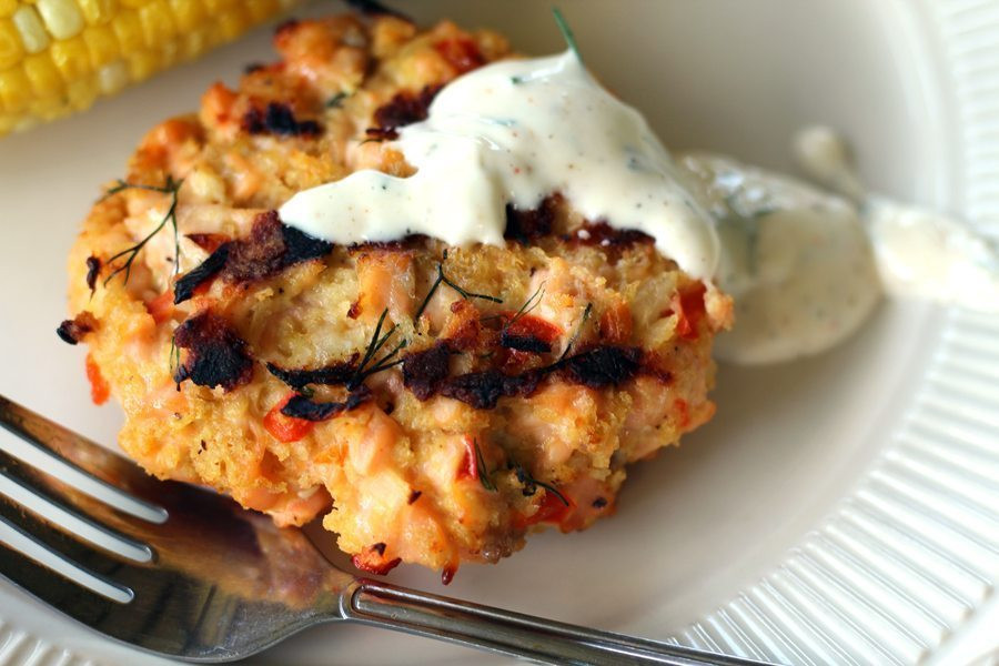 Salmon Patties With Mayo
 Grilled Fresh Salmon Patties with Lemon Dill Mayo