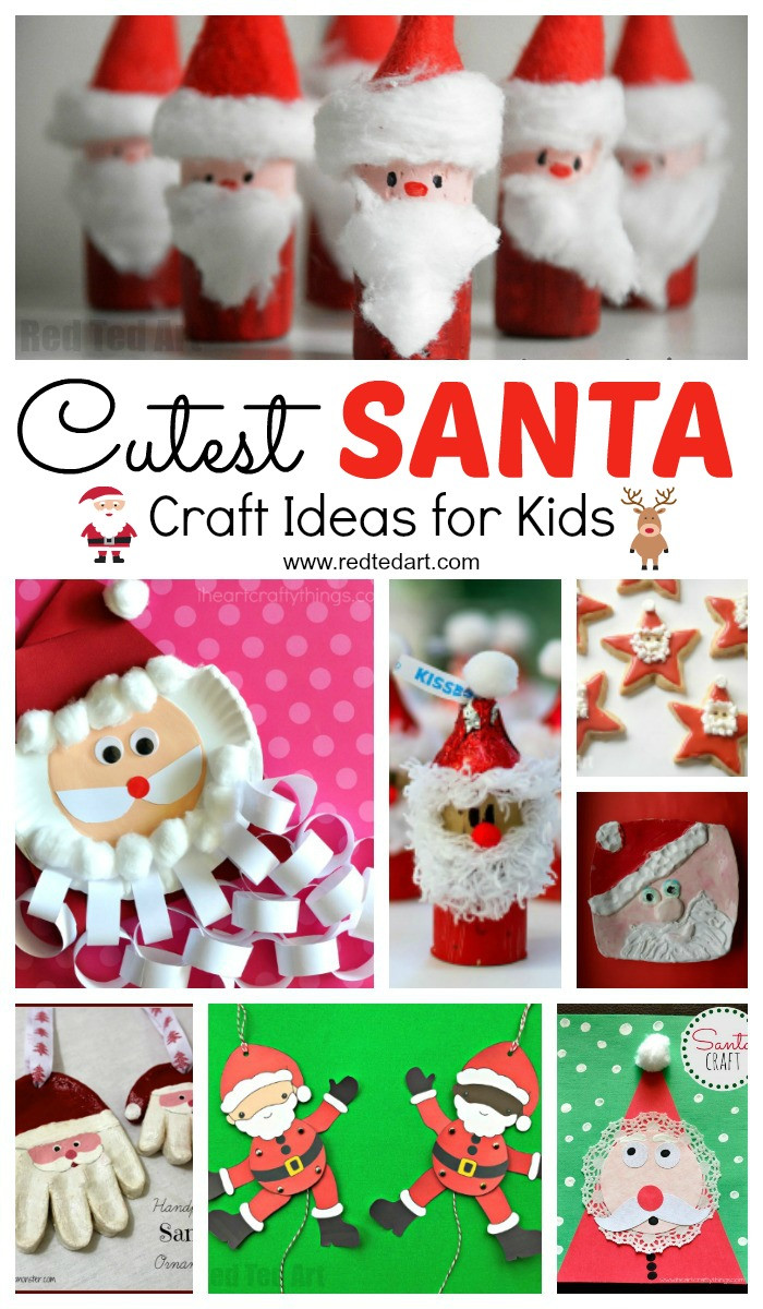 Santa Gift Ideas For Kids
 Easy Santa Craft Ideas for Kids Red Ted Art