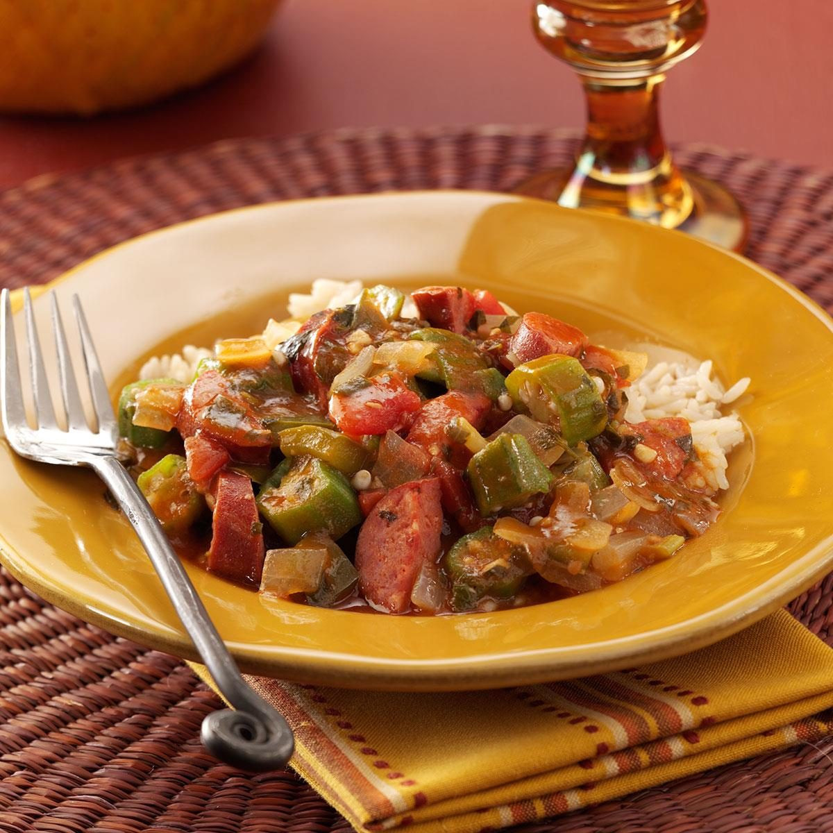 Sausage Stew Recipes
 Bayou Okra Sausage Stew Recipe