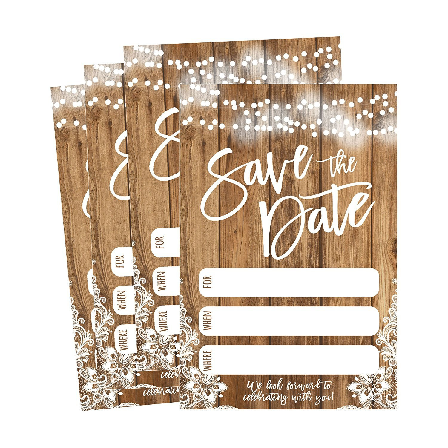 Save The Date Birthday Cards
 50 Rustic Save The Date Cards For Wedding Engagement