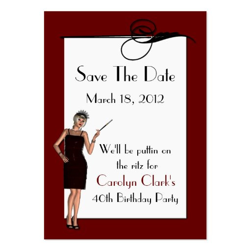 Save The Date Birthday Cards
 Birthday Save the Date Cards Business Cards Pack