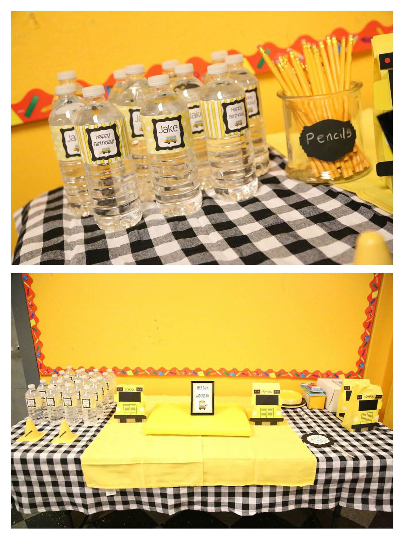 School Bus Driver Retirement Party Ideas
 Wheels on the Bus School Bus Bash Kids Craft Table