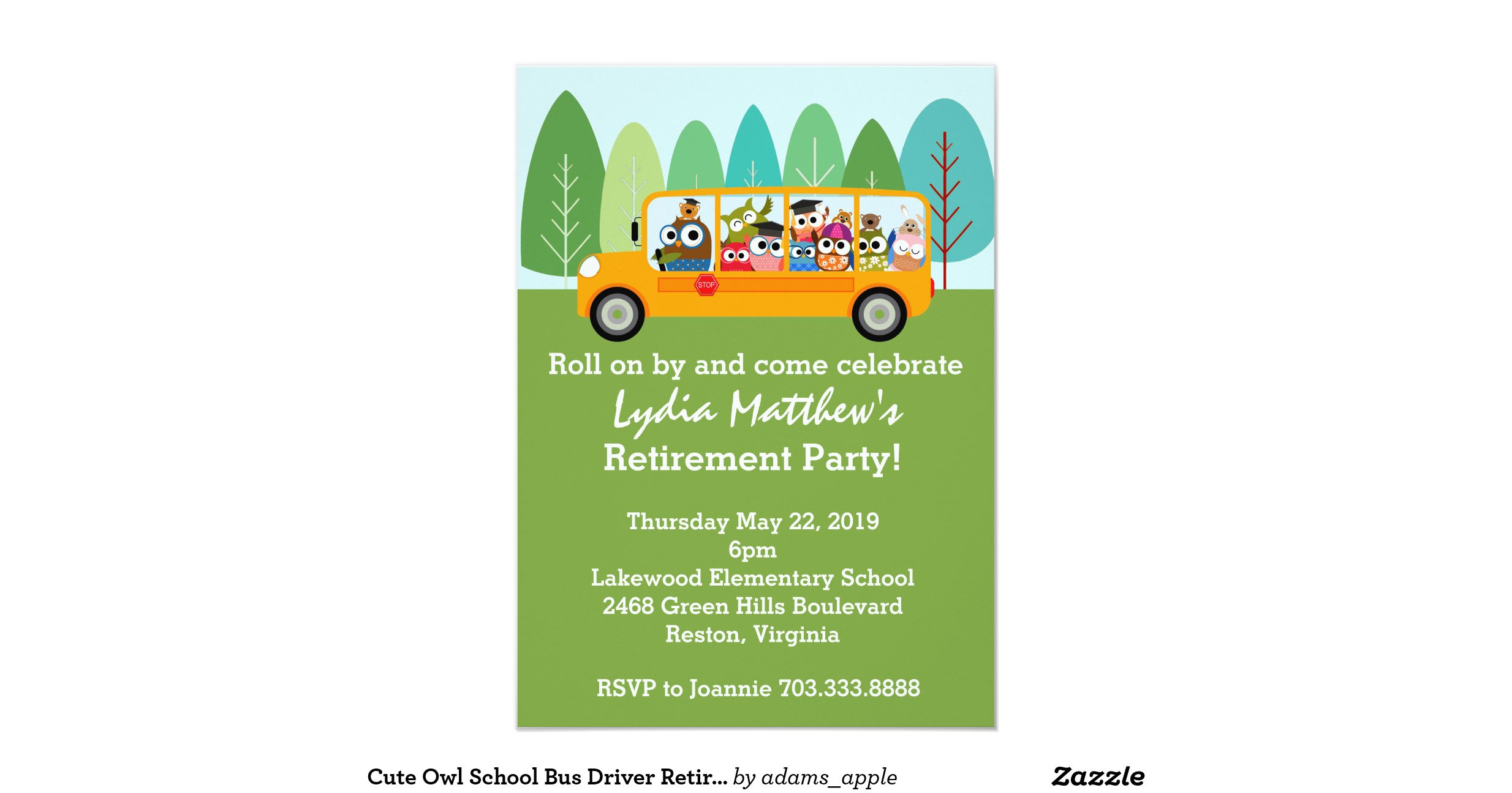 School Bus Driver Retirement Party Ideas
 bus driver retirement invitations