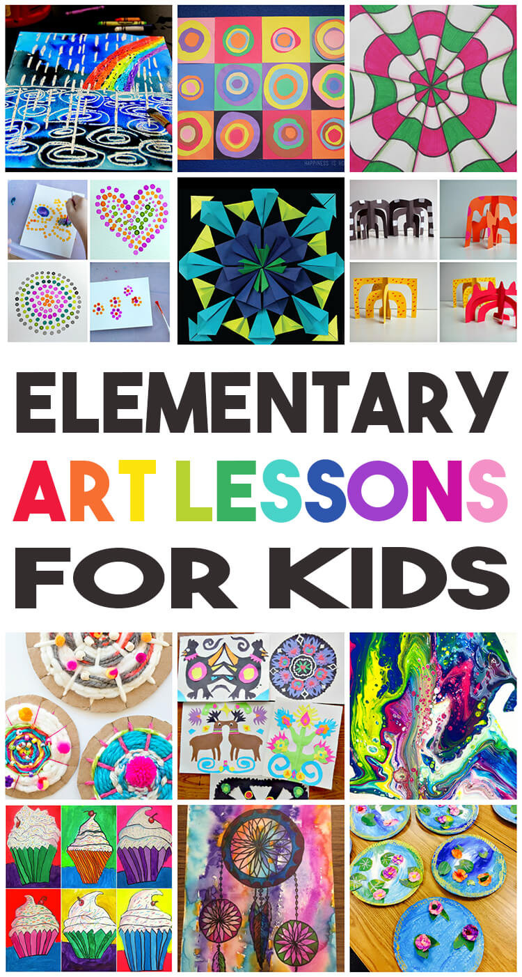 School Project Ideas For Kids
 36 Elementary Art Lessons for Kids Happiness is Homemade
