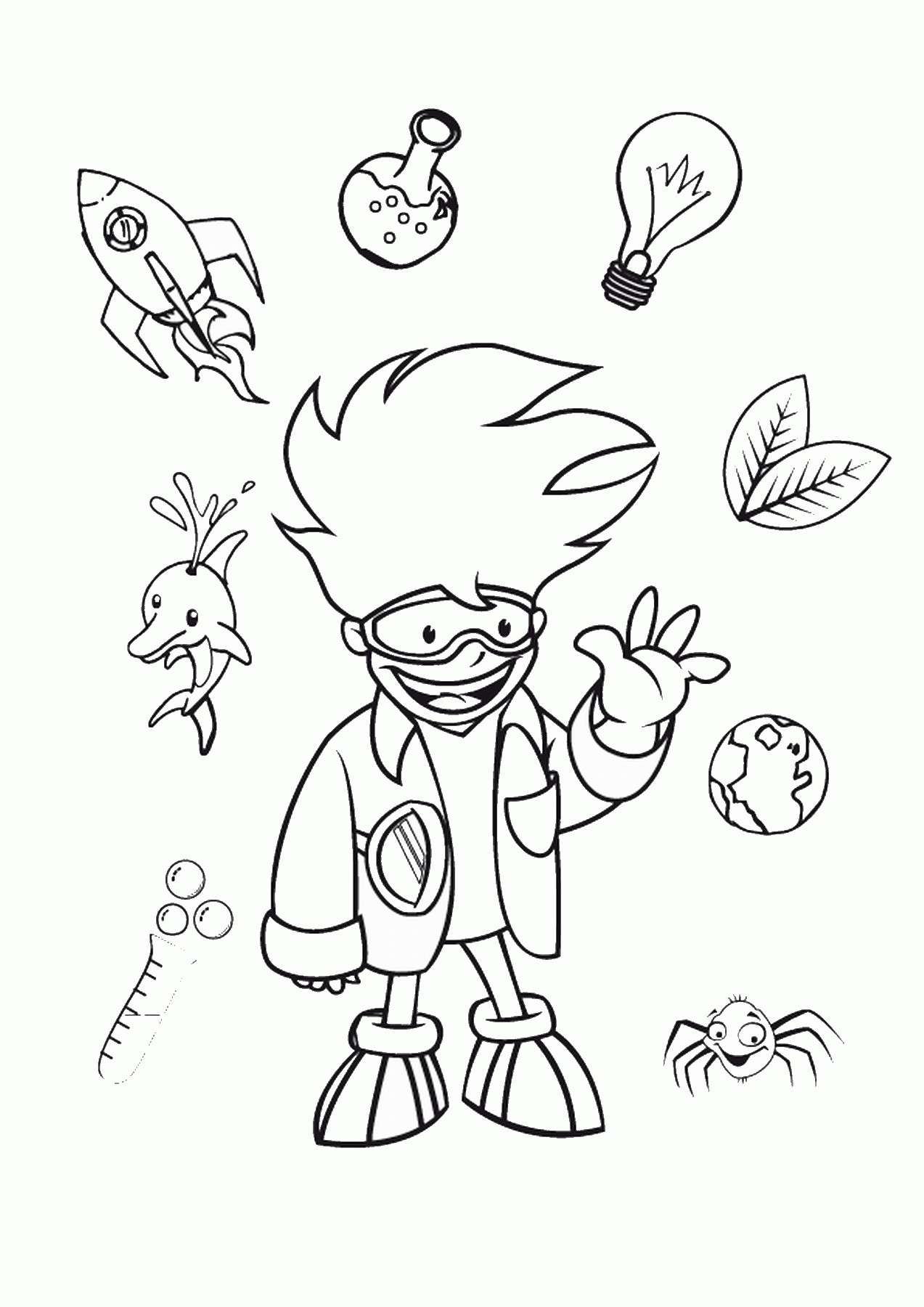 Science Coloring Pages For Kids
 Science Coloring Pages