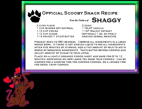 Scooby Snacks Recipe
 ficial Scooby Snacks Recipe From The Kitchen Shaggy