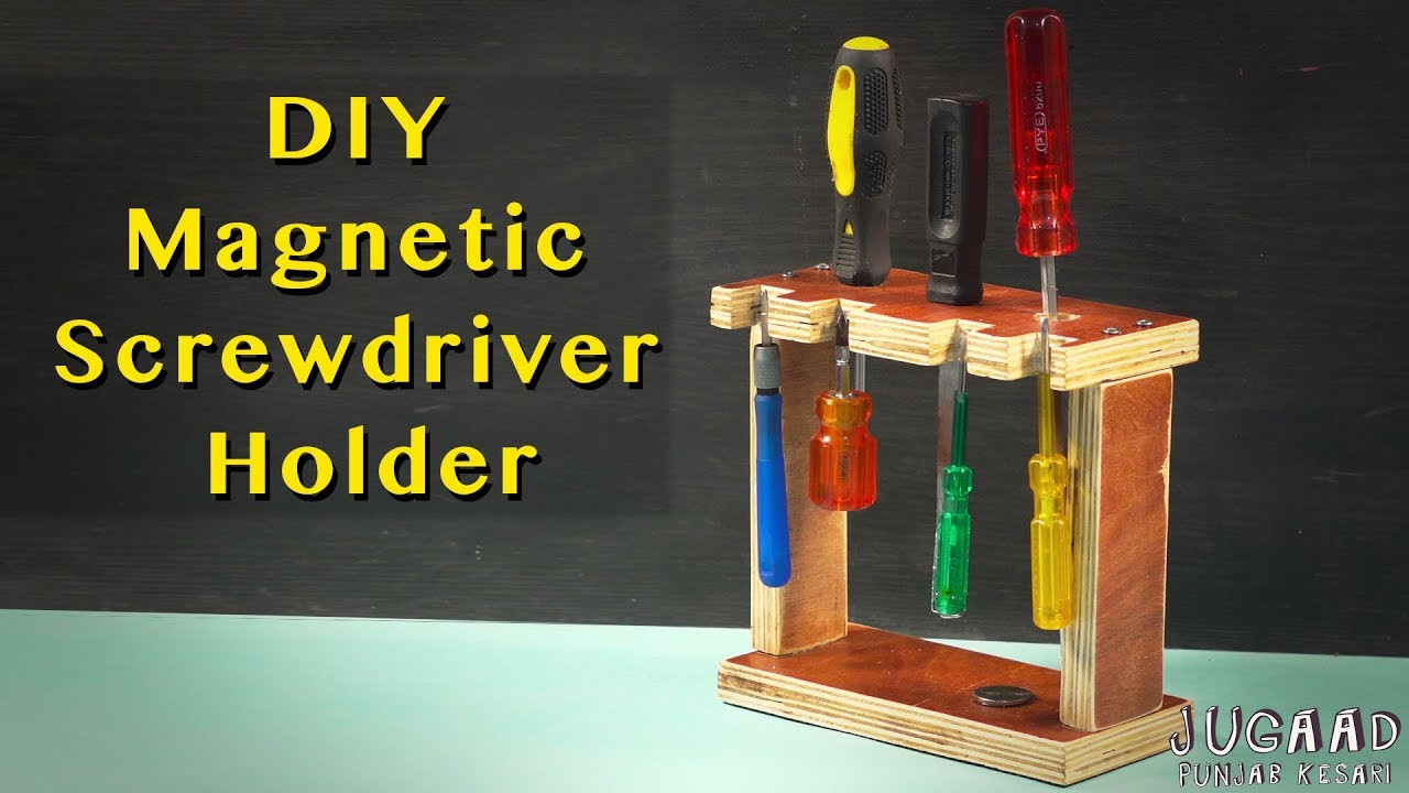 Screwdriver Organizer DIY
 Diy Magnetic Screwdriver Holder