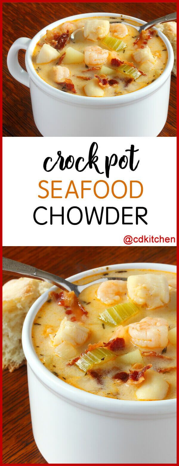 Seafood Chowder Slow Cooker
 Slow Cooker Seafood Chowder Rich and creamy and packed