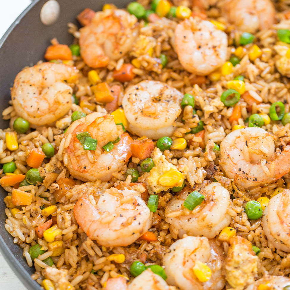 Seafood Fried Rice Recipe Chinese
 Easy Better Than Takeout Shrimp Fried Rice Averie Cooks