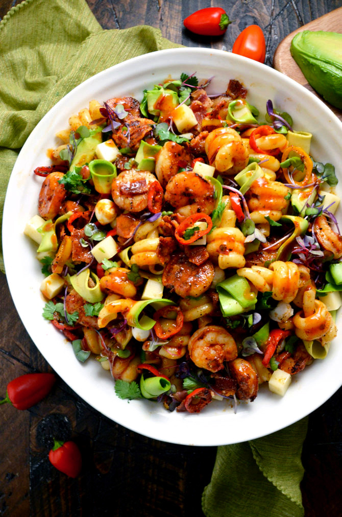 Seafood Pasta Salad Recipe
 Smoky Shrimp Pasta Salad with Chipotle Honey Vinaigrette