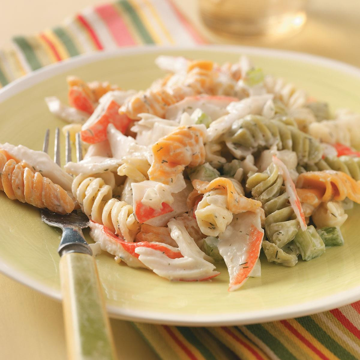 Seafood Pasta Salad Recipes Imitation Crab
 Pasta Crab Salad Recipe